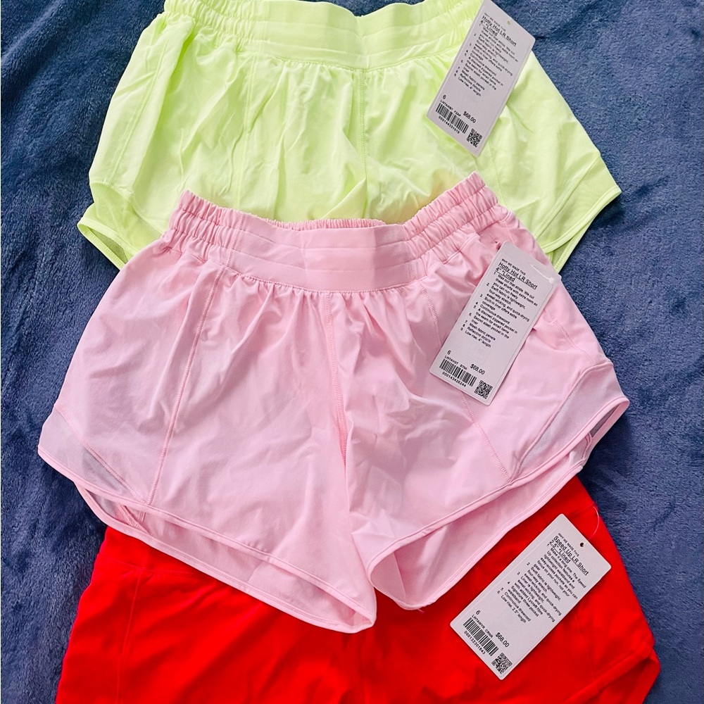 3 PAIR OF LULULEMON SHORTS SIZE 6-SOLD